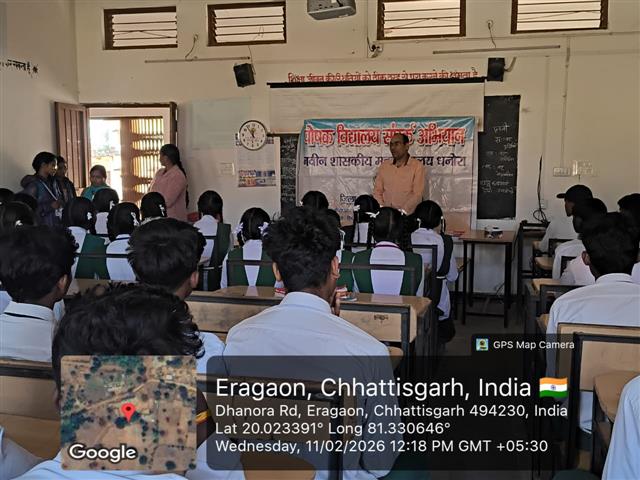 पोषक विद्यालय संपर्क अभियान इरागाव 